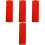 4 Rolls Red Xuan Paper Gift Tissue Chinese Calligraphy Roll 3