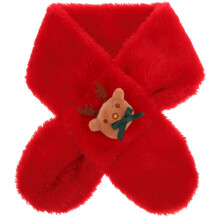 3Pcs Christmas Kids Cartoon Cashmere Scarf Winter Warm Neck Warmer