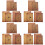 12Set Set Cancelleria Retrò Con E Buste Kraft Multicolori 5
