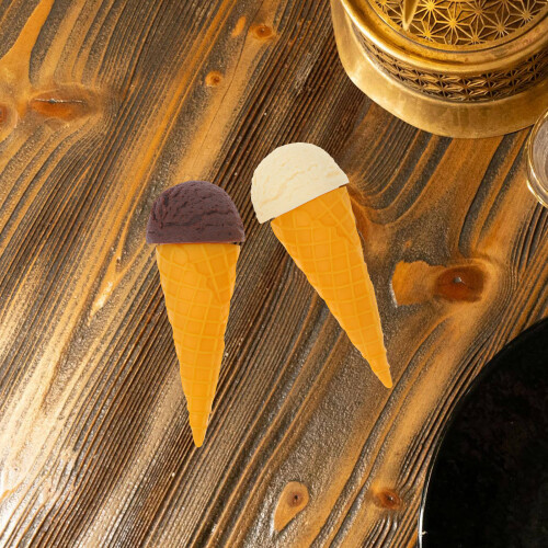 2Pcs 5.7Inch Simulation Ice Cream Waffle Cone Mold For Toddlers 2