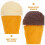 2Pcs 5.7Inch Simulation Ice Cream Waffle Cone Mold For Toddlers 7