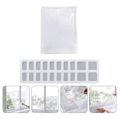1Conjunto Autoadesiva Para Janela Mosquiteira Branca Resistente 1