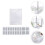 1Conjunto Autoadesiva Para Janela Mosquiteira Branca Resistente 4
