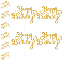 10 Unidades Topper De Aniversário Decoracao Cupcake