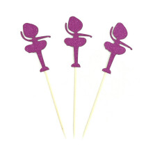 8 Unidades Topos De Bolinho Balé Bailarina Decoração Festa
