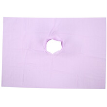 Schönheit & Spa Massagebettwäsche Baumwolle 70x100cm Violett Blau mit Gesichtsausschnitt