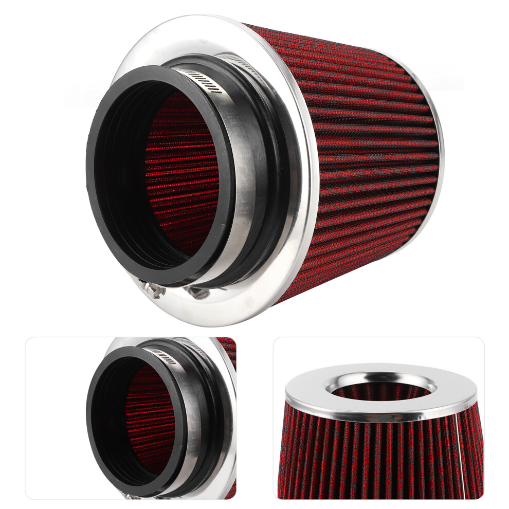 90Mm Reusable Cotton Cloth Air Intake Filter Cleaner With Clamps 7661359640625