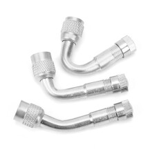 Auto Motorrad Fahrrad Messingventilverlängerung 90 135 45 Silber
