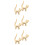 3 Sets 2 Schmuckhalter Vergoldete Katzenringhalter 7