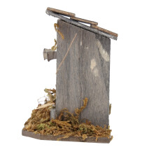 Miniaturiertes Puppenhaus Hühnerstall für den Garten 1/12 Maßstab Kunststoff Hühnerhaus