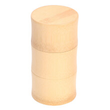 Barattolo in bambù per spezie con chiusura magnetica, contenitore ecologico per tè, caffè e frutta secca, elegante barattolo in bambù che
