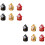2 Sets Bell Charm Wealth Welcoming Decorative Bells Craft 7