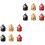 2 Sets Bell Charm Wealth Welcoming Decorative Bells Craft 4