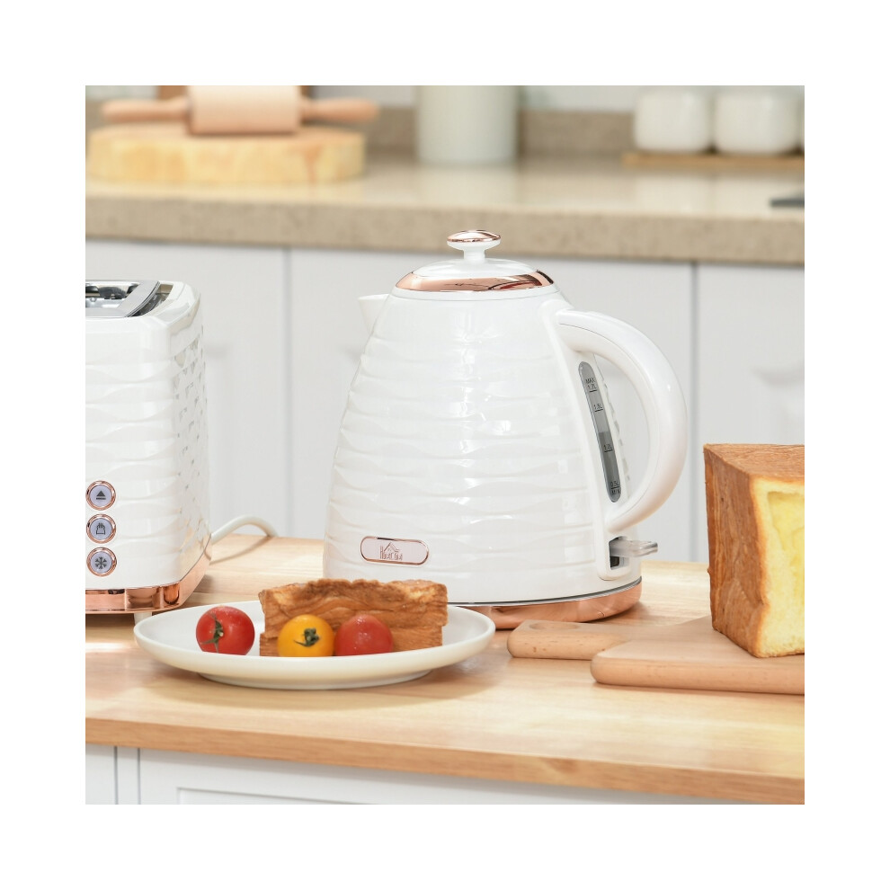 Fast Boil Electric Kettle Cream 3kW Honeycomb Design - 1.7L Rapid Heating Cordless Kettle for Hot Water-image-OPC-PMTZJ5J-NEW