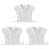 3 Kantkraag Valse Kraag Shawl Kledingaccessoire 3