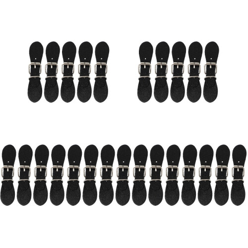 25 Paren Pu Leer Toggle Gespen Riemboutjes Sluiting Jas 1