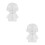 2 Stuks Bloemstukjes Leer Puppy Mould 11