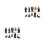 2 Sets Kerststal Beeldjes Decoratieve Religieuze Figurines 10