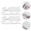 4 Stuks Kerst Sleigh Versieringen (Wit) 10