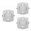 3 Sets Aluminiumlegering Bewakingsbeugel Explosieveilige (Wit) 2