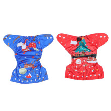 4 Kerst Baby Leerbroekjes Pasgeboren Wasbare Luierbroekjes
