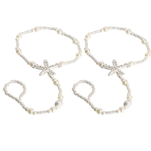 6 Enkelkettingen Elastische Voetketting Sieraden 1
