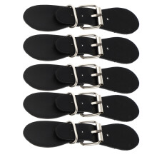 10 Paren Pu Leren Toggle Gespen Kledingriem Met Knopen Sluiting