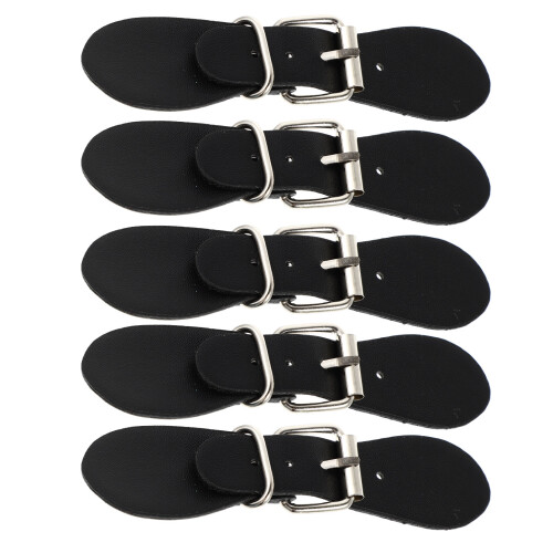 10 Paren Pu Leren Toggle Gespen Kledingriem Met Knopen Sluiting