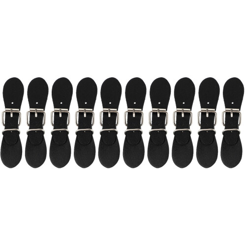10 Paren Pu Leren Toggle Gespen Kledingriem Met Knopen Sluiting 2