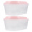 2 Sets 2-teilige Oval Cake Boxes Eisschalen Kunststoff-Eistüten Boxen 1