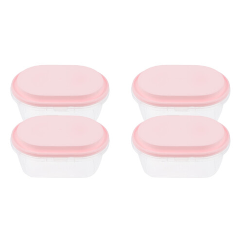 2 Sets 2-teilige Oval Cake Boxes Eisschalen Kunststoff-Eistüten Boxen 2