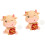2 Stuks Ox Jaar Autosticker Hars Decoratie (Type A) 4