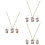 9 Teile Halskette Ohrringe Schmuck Set 8