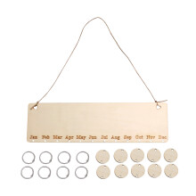2Stk Celebrations Kalender Aus Holz Zum Aufhängen Für Geburtstage