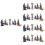 5 Sets Sieraden Religieuze Kerkaccessoires Gebroken Kleuren 6