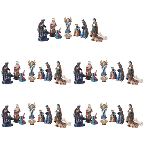 5 Sets Sieraden Religieuze Kerkaccessoires Gebroken Kleuren 1
