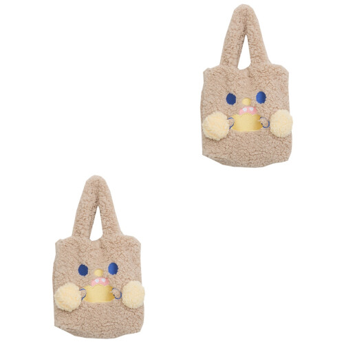 2 Japanischer Plüsch Damenhandtasche Handliche 2