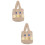 2 Japanischer Plüsch Damenhandtasche Handliche 7