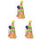 3 Rudolph Puppe Mit -Ballonhut Gnome 2