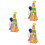 3 Rudolph Puppe Mit -Ballonhut Gnome 6