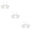 3 Sets 2 Sieradenhouder Goudkleurige Olifantversiering 10