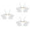 3 Sets 2 Sieradenhouder Goudkleurige Olifantversiering 7