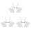 3 Sets 2 Sieradenhouder Goudkleurige Olifantversiering 3