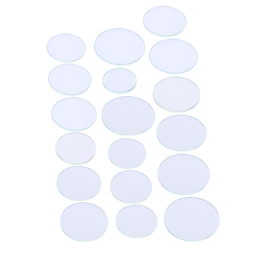 Watch Glass Lens Replacement 18Pcs Set 16-24.5Mm High Durability 4971359649768