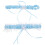 4 Hochzeitsstrumpfband Spitze Blumenmuster Elastisch 1