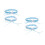 4 Hochzeitsstrumpfband Spitze Blumenmuster Elastisch 6