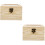 2Stk Holz- Mit Fenster, Beige, 6