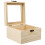 2Stk Holz- Mit Fenster, Beige, 10