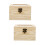 2Stk Holz- Mit Fenster, Beige, 7