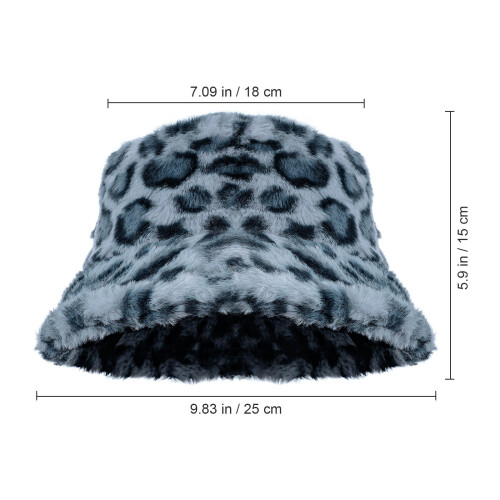 3 Fischerhut Flauschig Herbst Winter Leopard 1